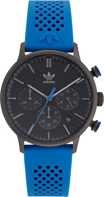 Unisex Chrono Code One Chrono Blue Silicone Strap Watch 40mm