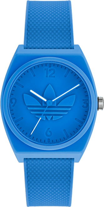 Unisex Three Hand Project Two Blue Resin Strap Watch 38mm