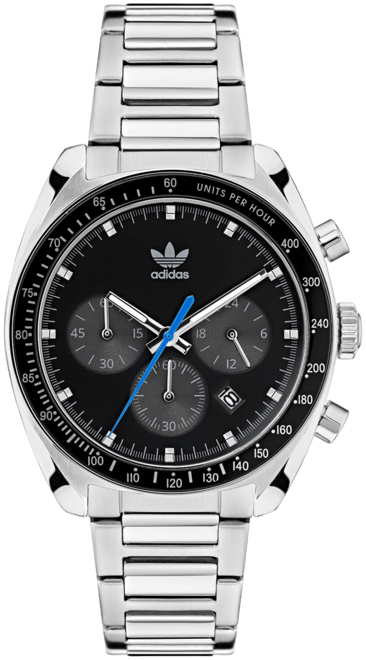 Unisex Three Hand Edition One Chrono Silver-Tone Stainless Steel Bracelet Watch 40mm