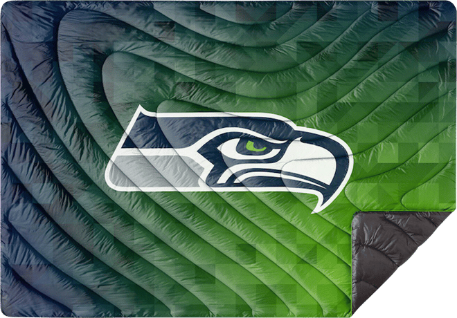 Rumpl Original Puffy Blanket - Seattle Seahawks Geo - 1-Person