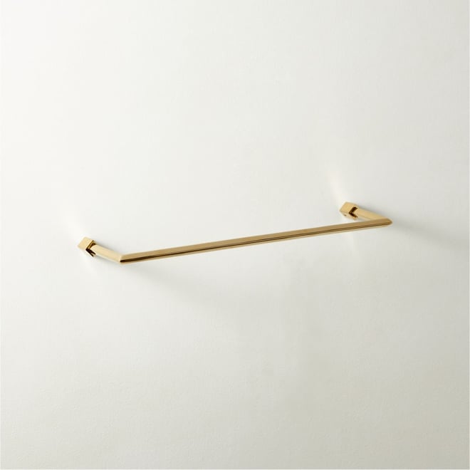 Hex Brushed Brass Towel Bar 18 + Reviews