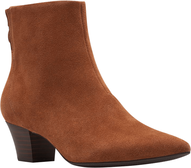 Clarks women's hotsell suede ankle boots