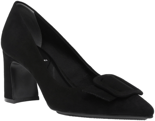 Anne Klein Women's Bentley Buckle Block Heel Pumps