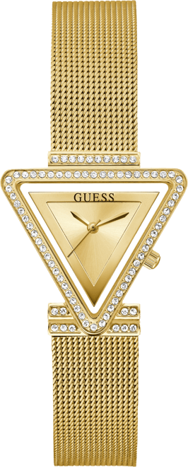 Women's Gold-Tone Glitz Stainless Steel, Mesh Bracelet Watch, 34mm