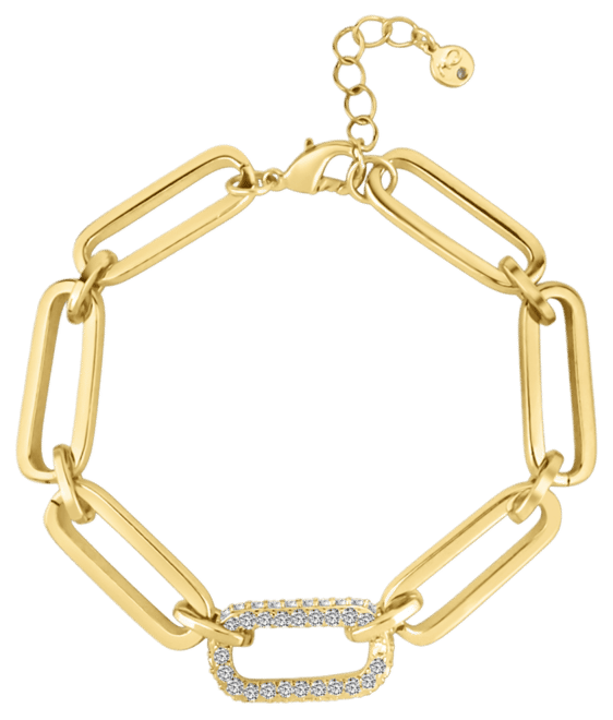 Cubic Zirconia Link Bracelet