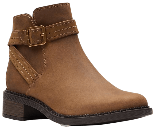 Clarks® Maye Strap Women's Leather Ankle Boots