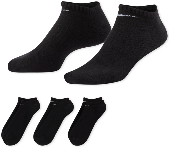 Nike Everyday Cushioned Träningsstrumpor No-Show (3 par)