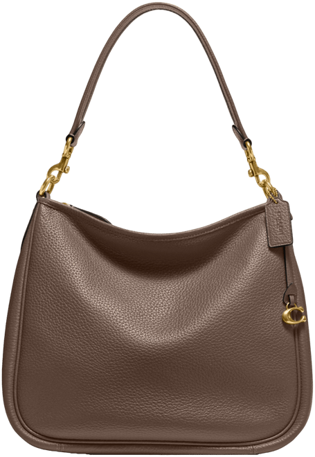 Soft Pebble Leather Cary Shoulder Bag with Convertible Straps