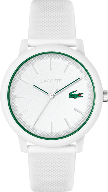 Men's L.12.12 White Silicone Strap Watch 42mm