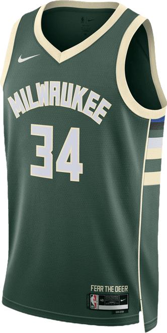 Nike Adult Milwaukee Bucks Giannis Antetokounmpo #34 Swingman Icon