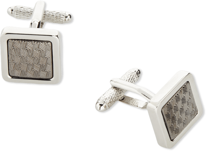 Men's Crosshatch Cufflinks