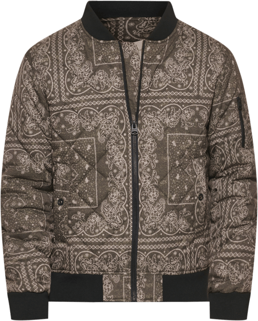 Men's Quilted Fashion Bomber Jacket
