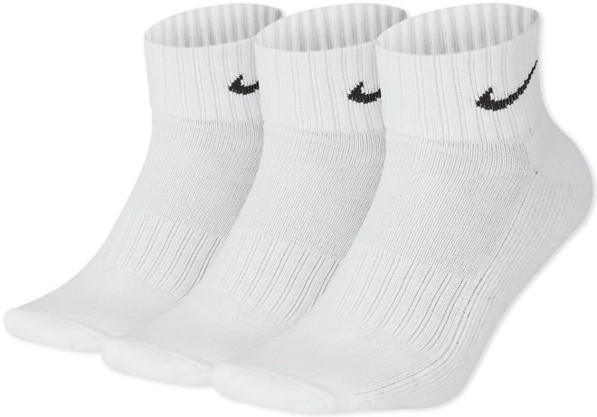 Nike Meias pelo tornozelo com amortecimento (3 pares)