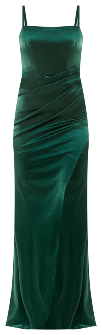 Juniors' Pleated Gown