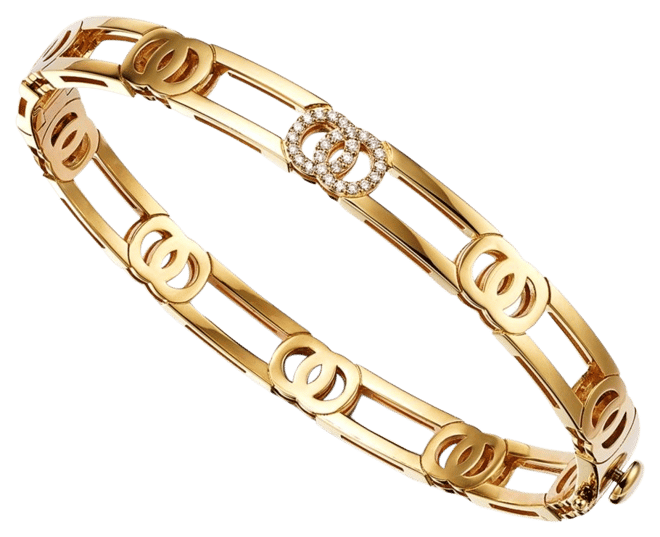 Roberto Coin 18K Yellow Gold Double O Diamond Ring - 150th