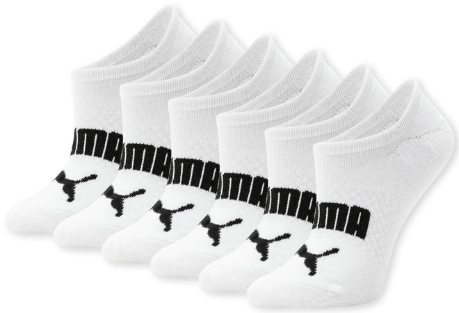 PUMA Non-Terry Sneaker-Cut Socks [6-Pack]