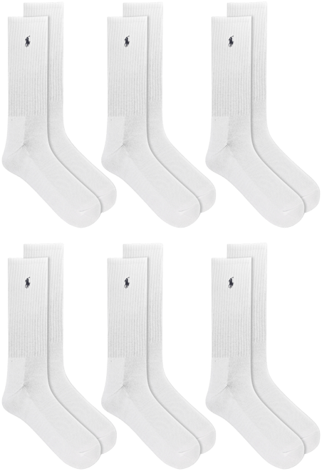 Men's 6-Pk. Performance Sport Crew Socks