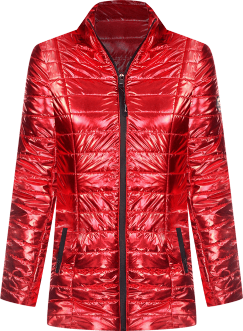Women's Metallic Puffer Coat