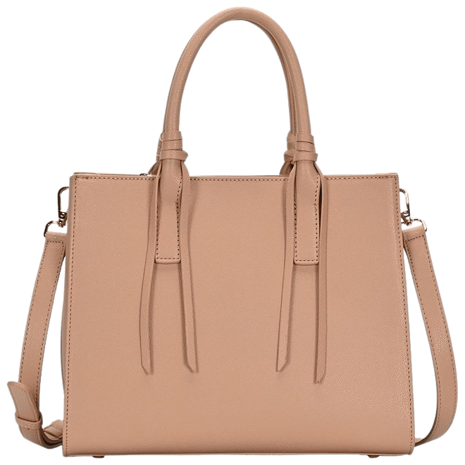 Tan Leather Tote Bag - Madison Collection