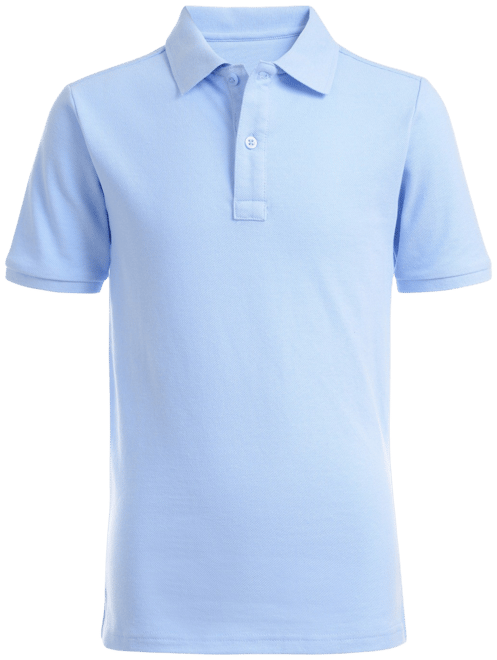 Big Boys Uniform Stretch Double Pique Polo