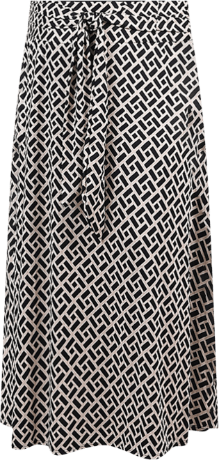 Plus Size Maxi with Sash Waist Tie Skirt