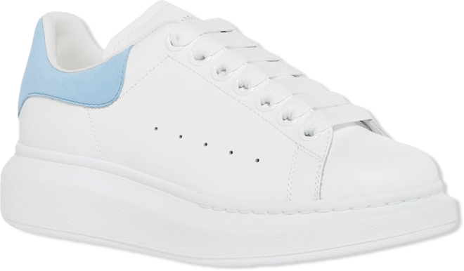 McQueen Women's Oversized Suede Heel Detail Sneakers