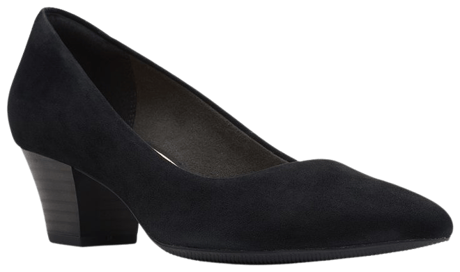 Clarks on sale suede heels