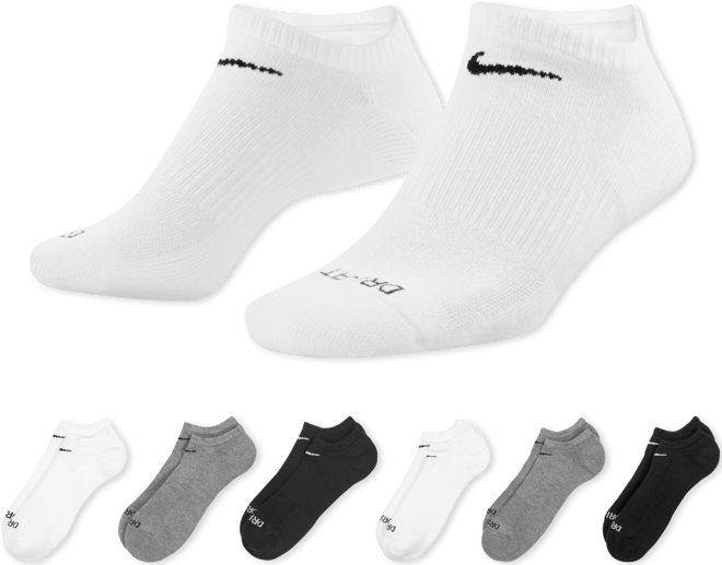 Nike Everyday Plus Cushioned Training No-Show Socks (6 Pairs)