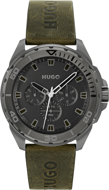 Hugo boss clearance genuine leather watch