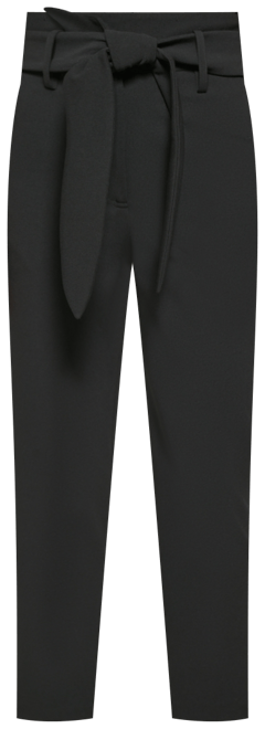 Women's Tie-Waist High-Rise Straight-Fit Pants