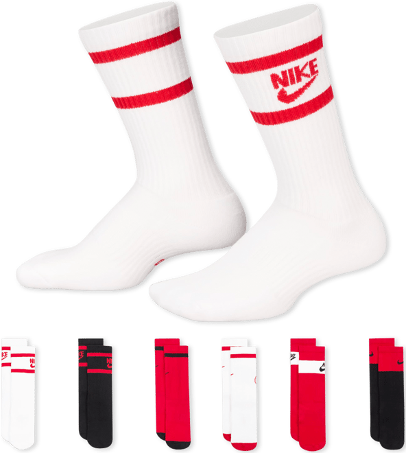 Nike Everyday Kids' Cushioned Crew Socks (6 Pairs)