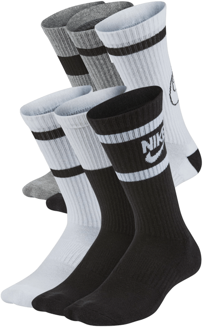 Nike Everyday Calcetines largos con amortiguación para niños (6 pares)